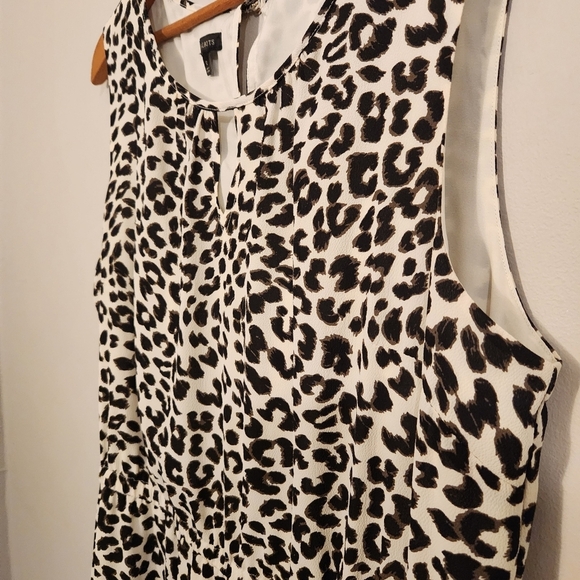 Talbots Leopard Print Midi Dress | Size 12 | Fit & Flare Elastic Waist Like New - Picture 13 of 13